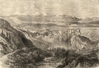 Ansicht von Granada, Illustration aus 